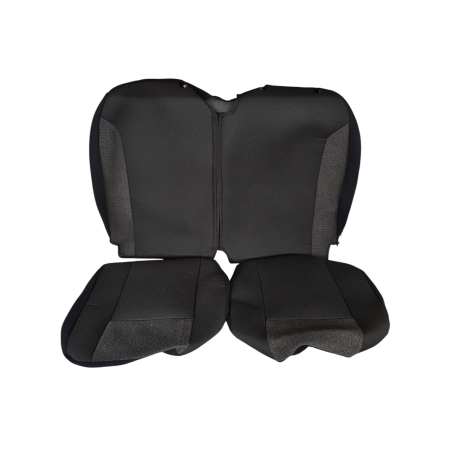 Housse de siège noir et grise