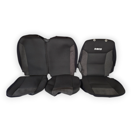 Housse de siège noir et grise