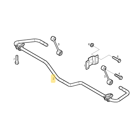 Barre stabilisatrice arrière 35S