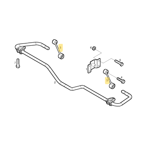 Biellette barre stabilisatrice arrière 35S