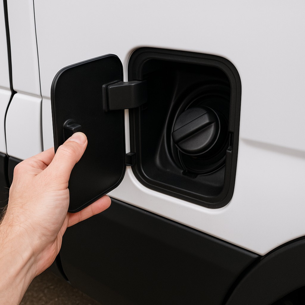 Comment ouvrir la trappe à essence de mon Iveco Daily ?